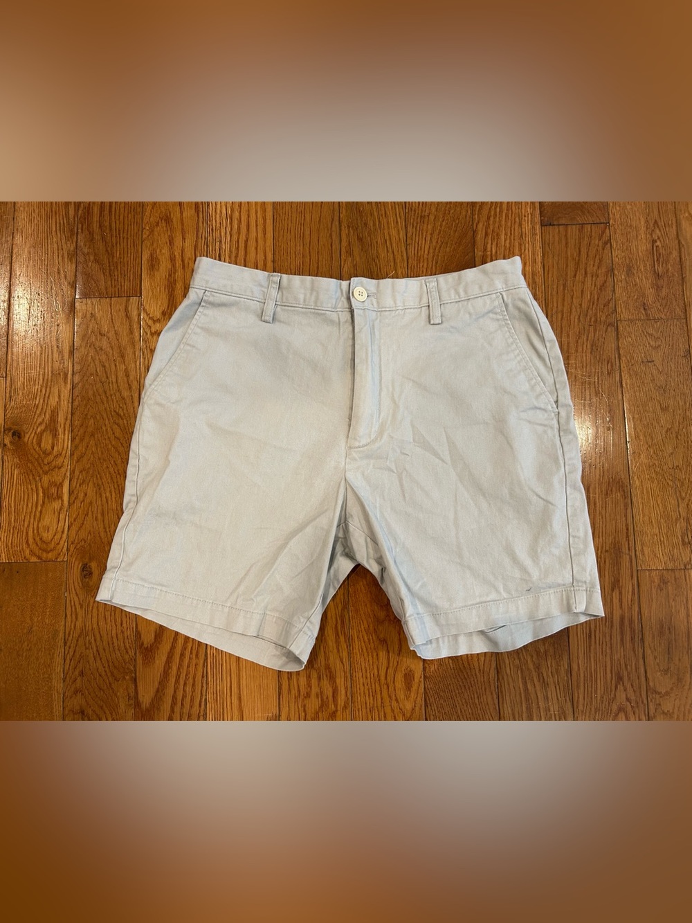 Nautica The Deck Short Mens 32W Classic Fit Stretch Flat Front Beige Shorts - Picture 2 of 9